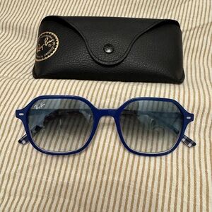 Ray-Ban Royal Blue Sunglasses with Black Case